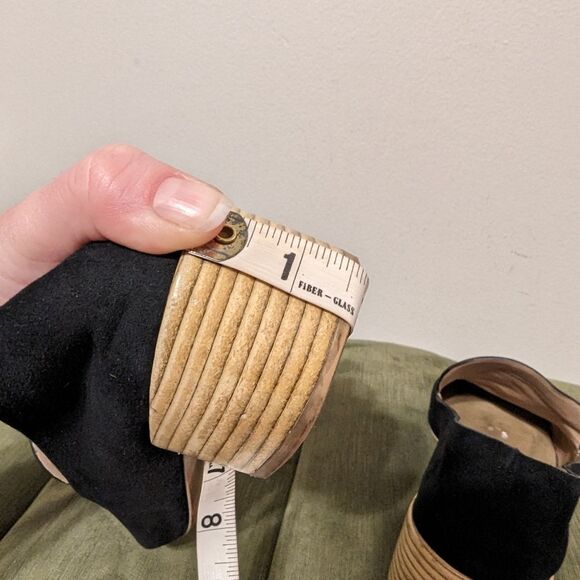 Mercedes Castillo Tillie Suede Loafers Stacked Heel in Black - Picture 11 of 11